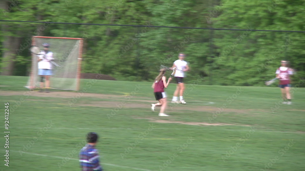 High School girls' lacrosse practice High School girls' lacrosse practice