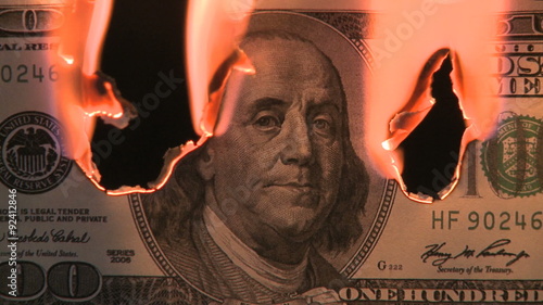 Burning money