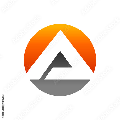 Initial A Bold Pyramid Free Download Initial A Bold Pyramid - GFXLoad