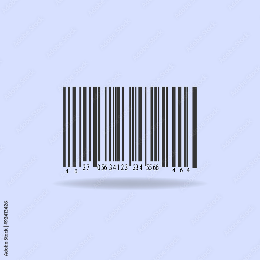 Bar code. Vector illustration. Bar code. Vector illustration.