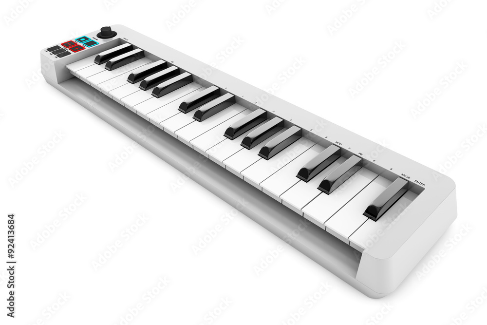 Digital Piano Synthesizer. 3d rendering Digital Piano Synthesizer. 3d rendering