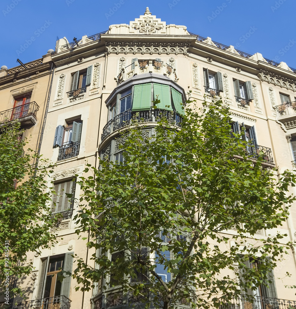 Typical landscape of Barcelona