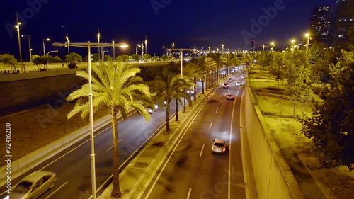 Wallpaper Mural City light on illuminated metropolitan road Torontodigital.ca