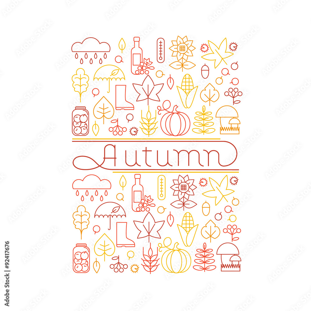 Emblem of autumn Emblem of autumn