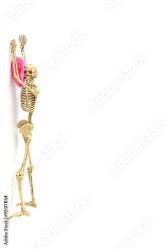 Stock Photo:. concept Human skeleton on white background