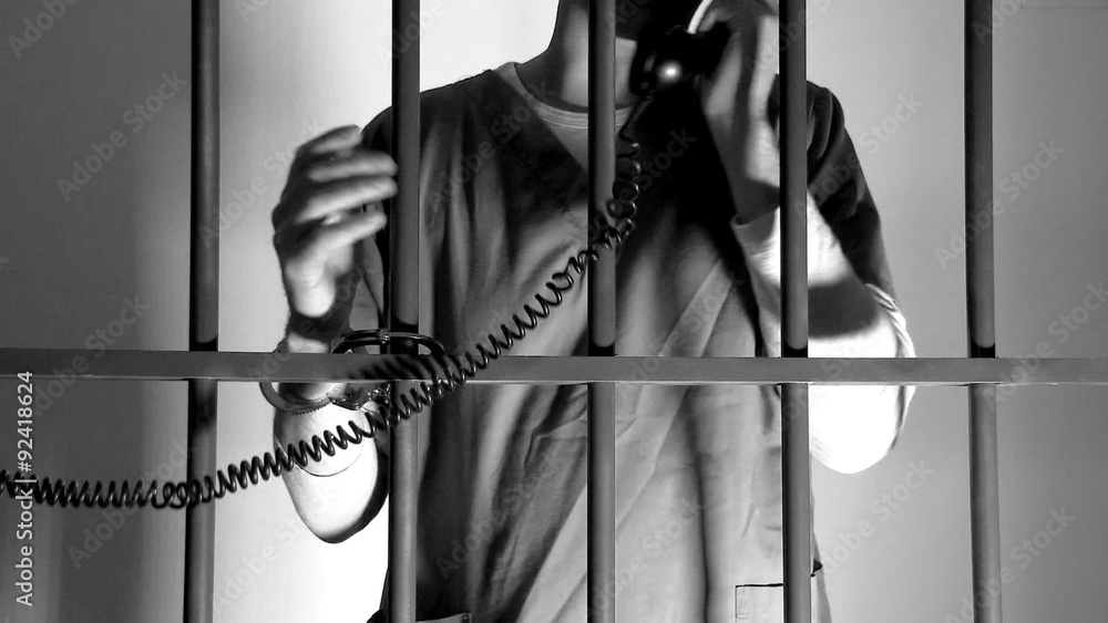 Last Phone Call in Prison Stock Video Adobe Stock