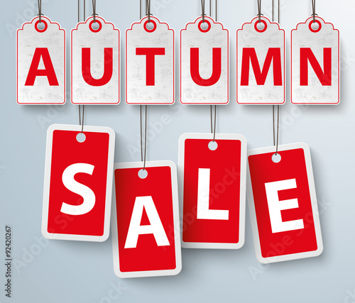 Red Price Stickers Autumn Sale photo