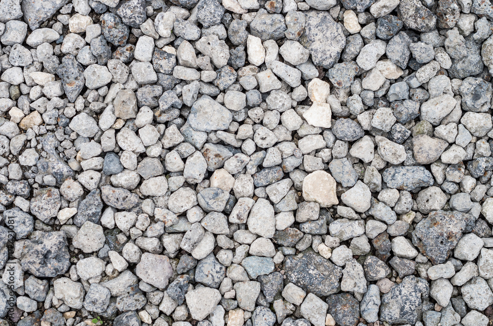 White and grey gravel background White and grey gravel background