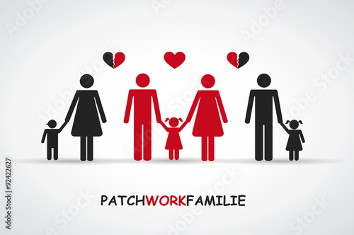 Patchworkfamilie drei Kinder