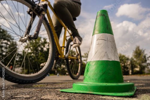 Billede på lærred Fahrrad Sicherheitstraining 01