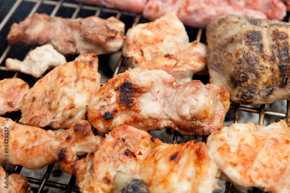 Chicken on the barbecue Chicken on the barbecue