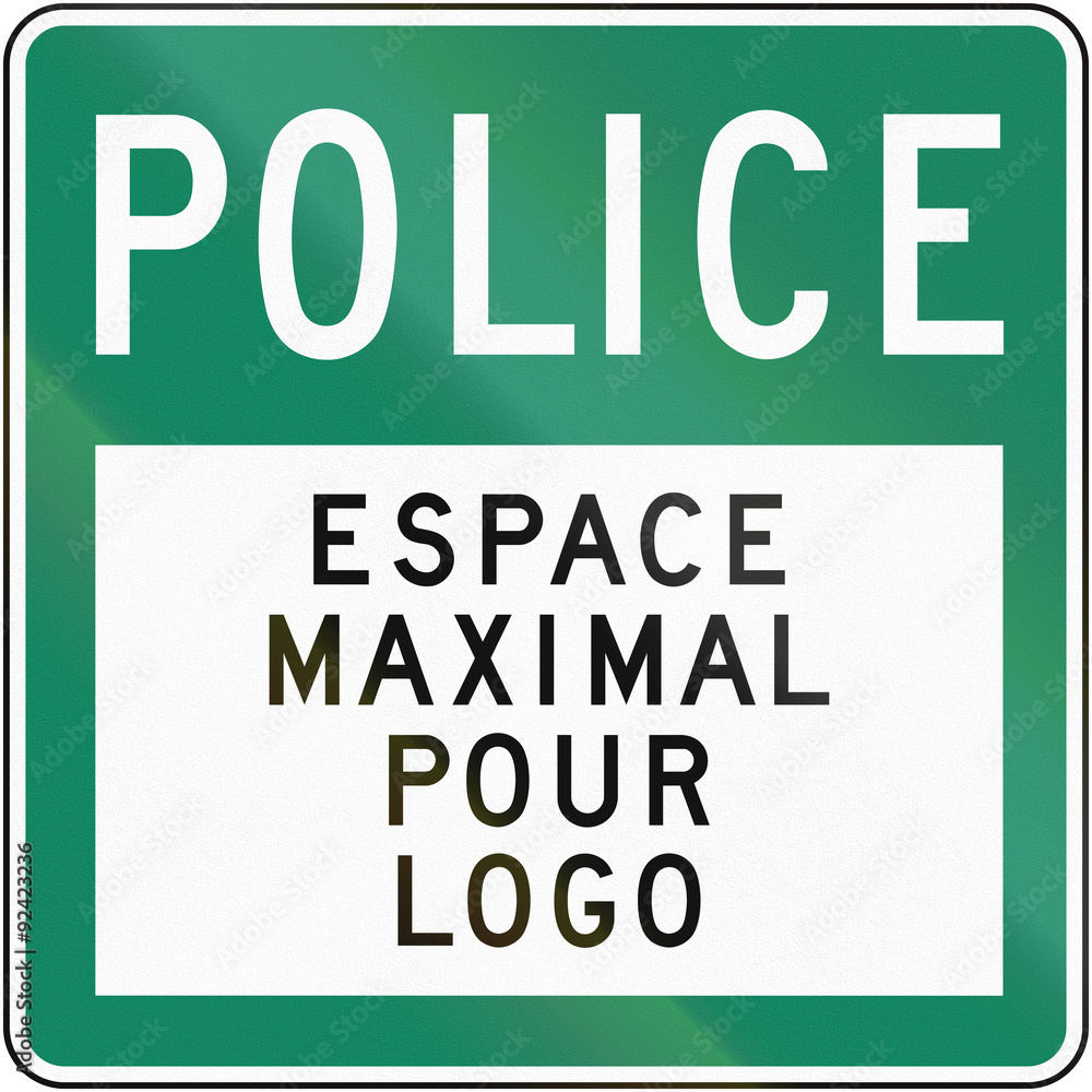 Fototapeta premium Police With Copy Space In Canada