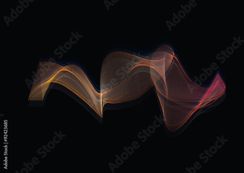 Hyper visual vector abstract background illustration 