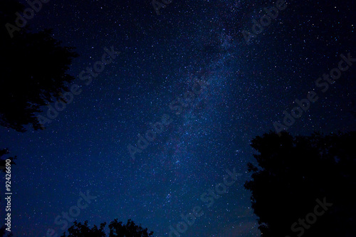 Night starry sky scene © idea_studio