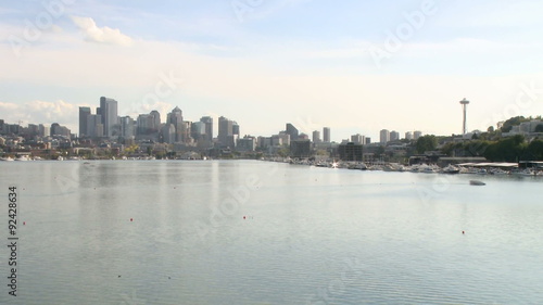 Seattle Skyline - Lake Union (timelapse) photo