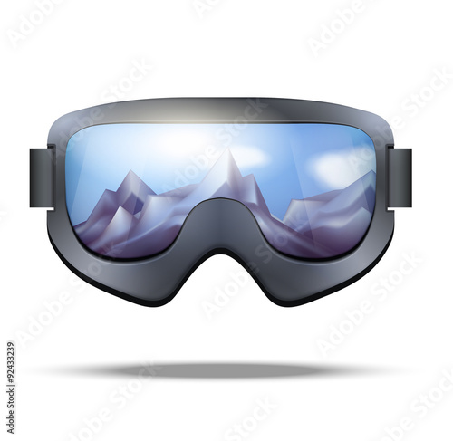 Classic vintage old school snowboarding goggles