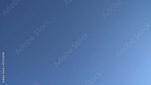 Commercial jet flies directly overhead