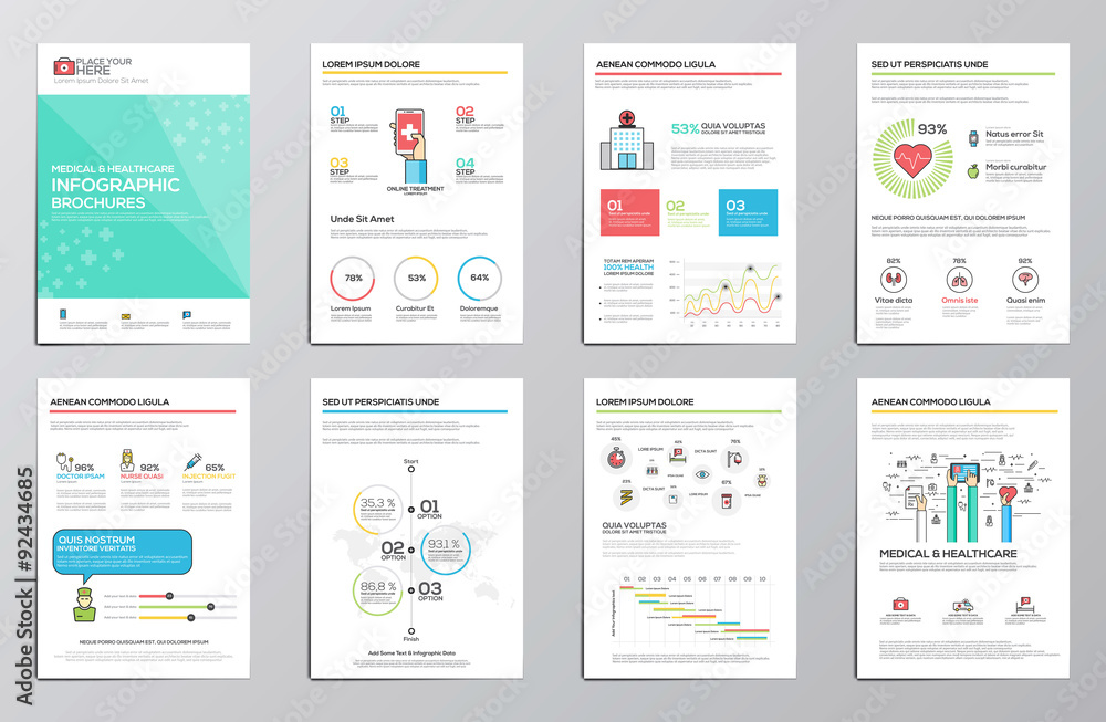 Medical and Healthcare infographics Medical and Healthcare infographics