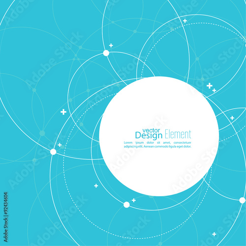 Abstract background with overlapping circles