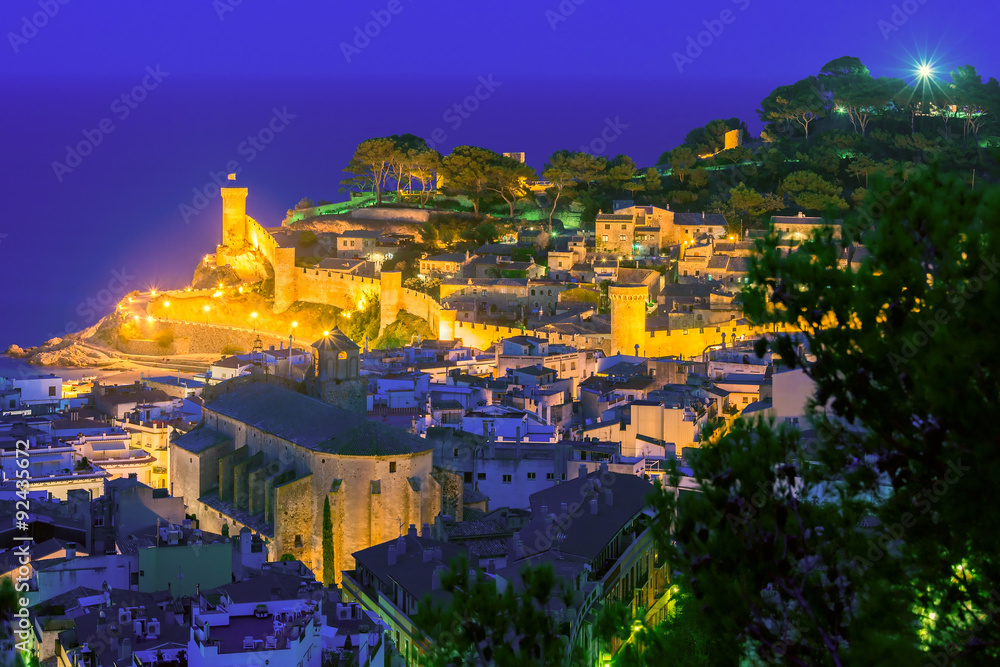 Obraz premium Tossa de Mar on the Costa Brava, Catalunya, Spain
