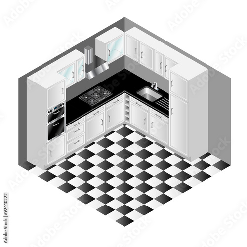 Isometric Kitchen Vector