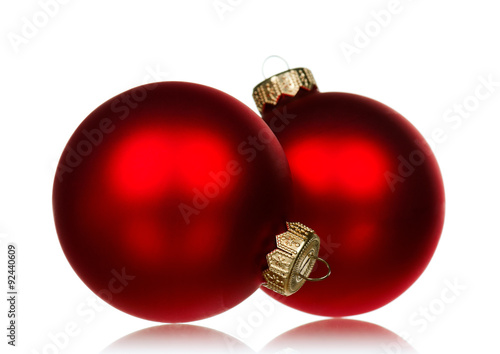 Red baubles