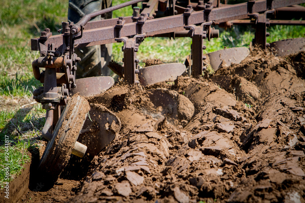 Fototapeta premium Tractor Plow