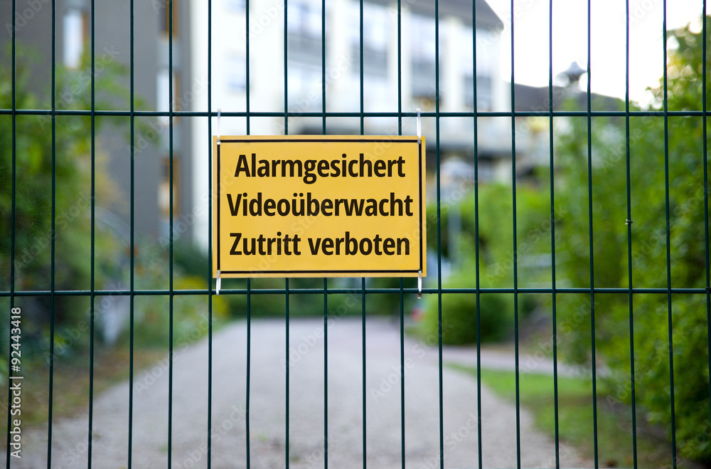 LEMAX Aufkleber „Alarmgesichert – Videoüberwacht“ – Selbstklebend, 200 X 150 Mm, Folie Für Innenbereich