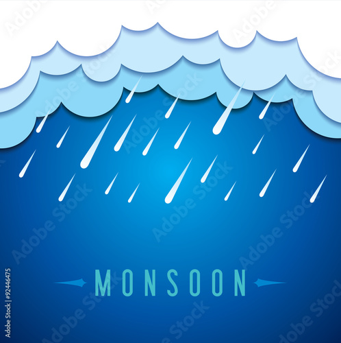 background for Happy Monsoon Season.