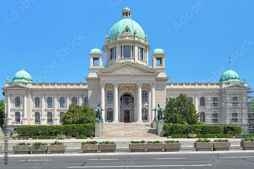 Obraz na płótnie House of the National Assembly of Serbia in Belgrade w salonie
