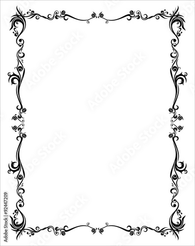 Frame Abstract Batik Yogyakarta Black Basic