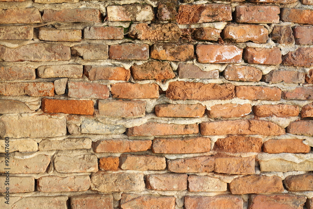 Obraz premium old weathered brick wall