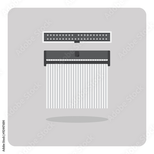 Vector of flat icon, IDE connector for computer on isolated background