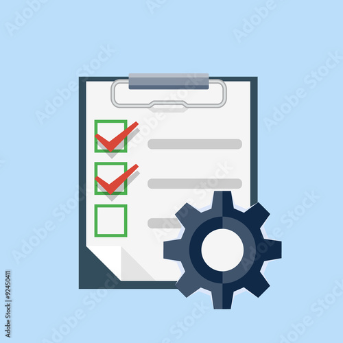 Vector order processing icon