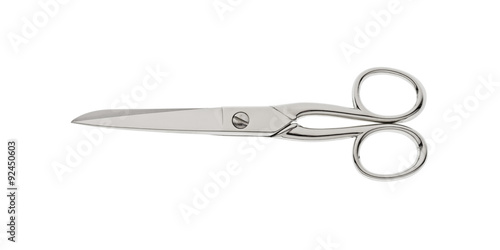 Schere auf weiss freigestellt