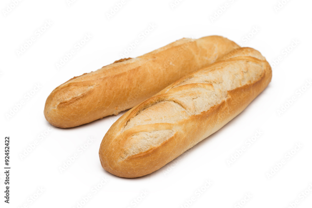 Baguettes su fondo bianco Baguettes su fondo bianco
