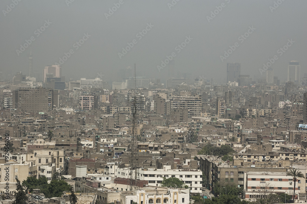 Vista panoramica del Cairo, Egitto
