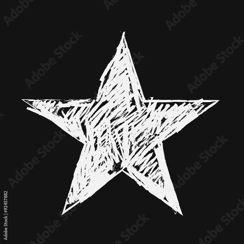vector sketch icon of star