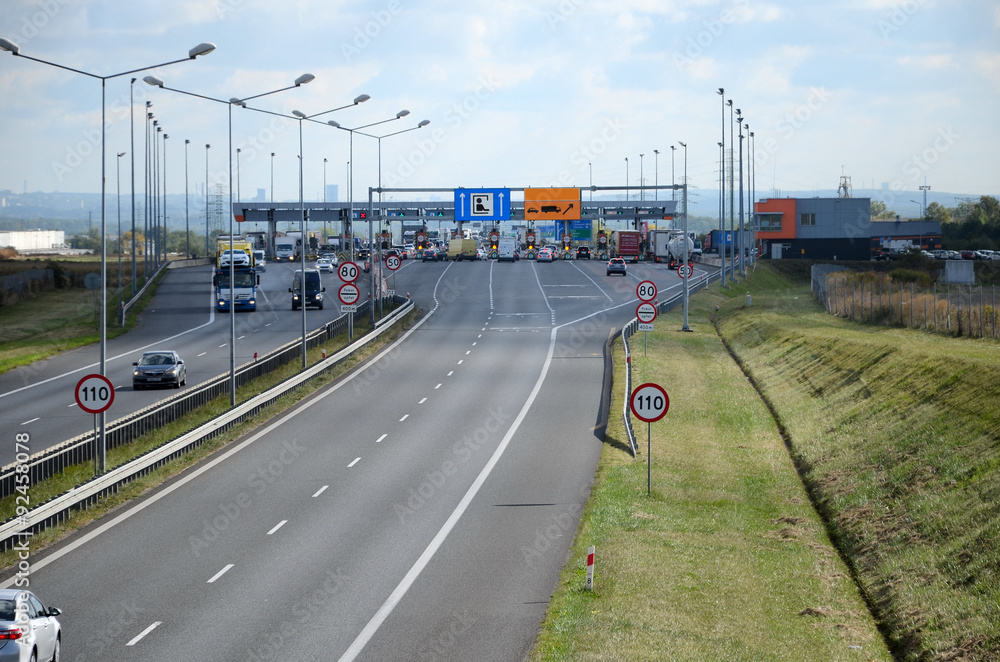Highway with cars