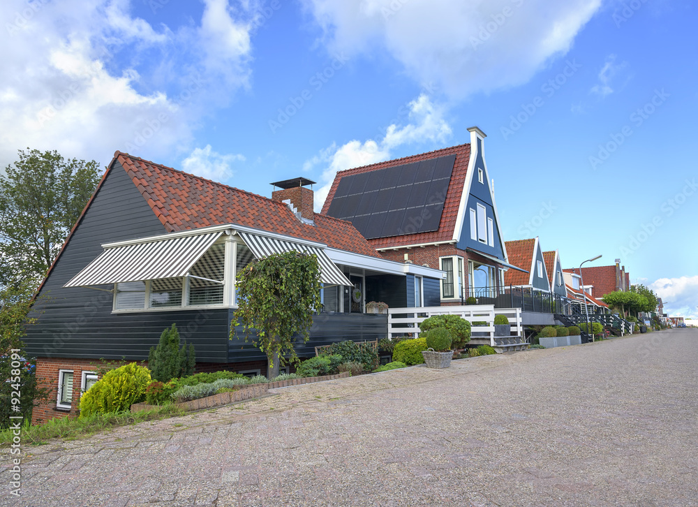 Houses in Volendam, Netherlands.