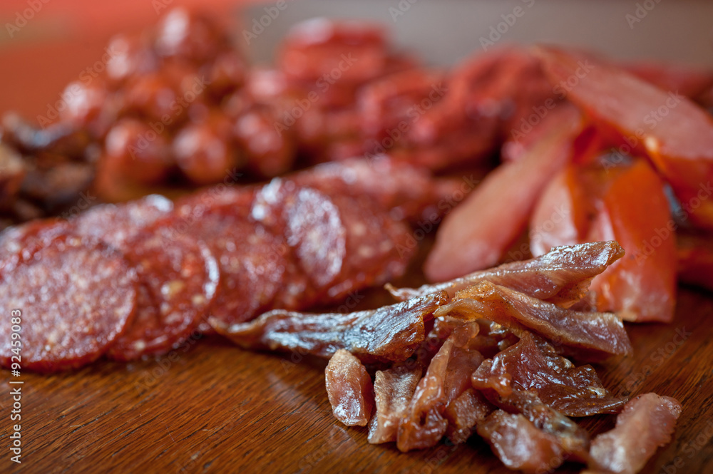 meat and sausages meat and sausages