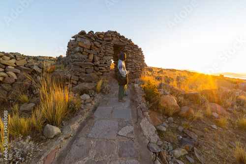 Adventures on Amantani' Island, Titicaca Lake, Peru photo