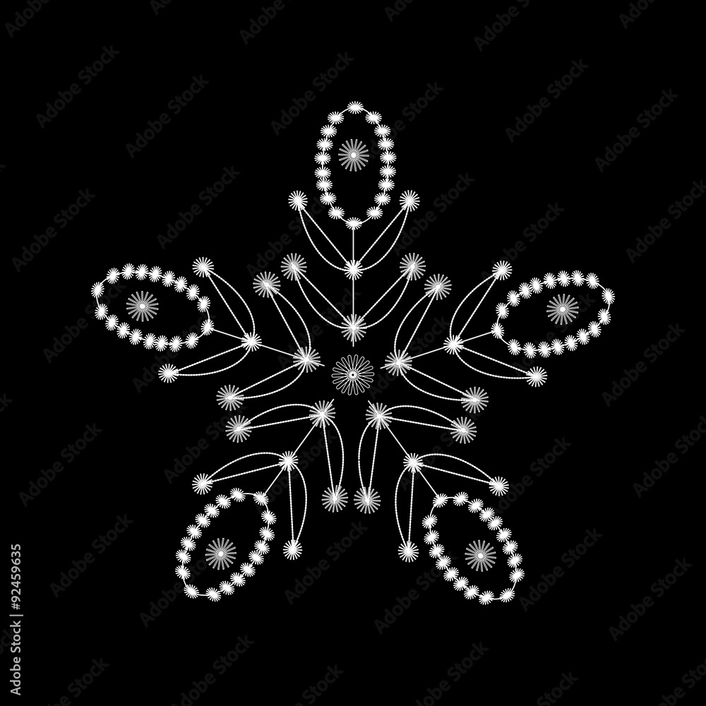 Obraz premium vector snowflake