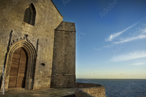 Sunset on a church