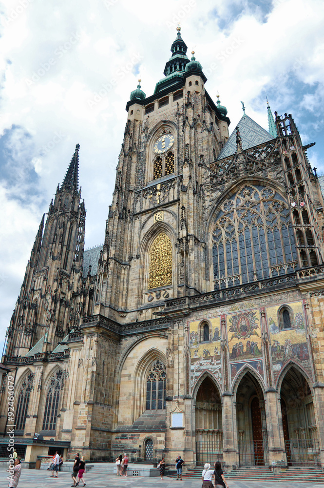 The St. Vitus Cathedral in Prague