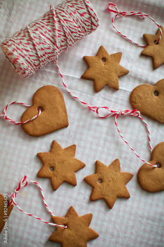 Christmas toys biscuits and a rope