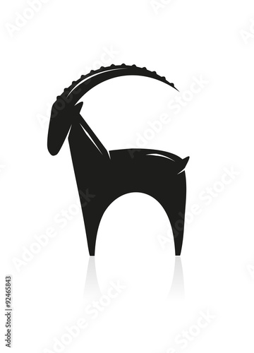 Steinbock stilisiert