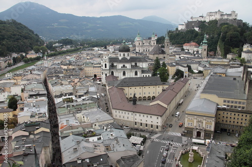 Ausblick vom kapuzinerberg auf Salzburg photo