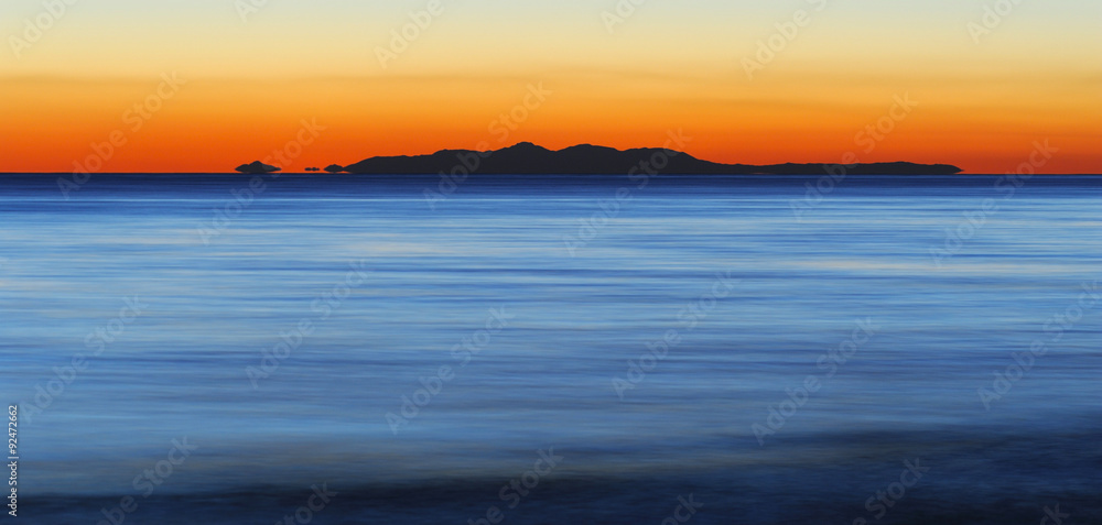 mare al tramonto