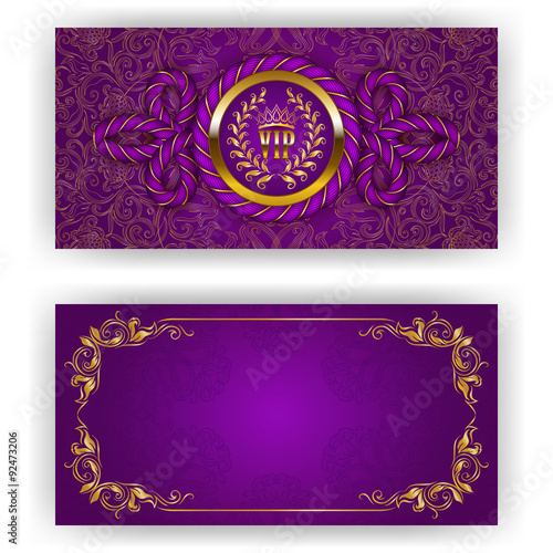 Elegant template for vip luxury invitation